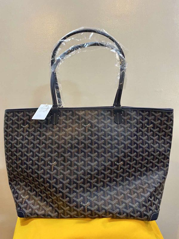 Navy Blue Goyard Artois MM Women s Fashion Bags Wallets Tote