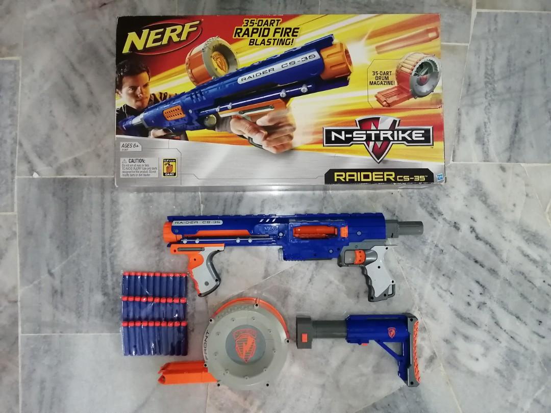 FREE SHIPPING Nerf N-Strike Raider CS-35 Soft Dart Blaster Gun 