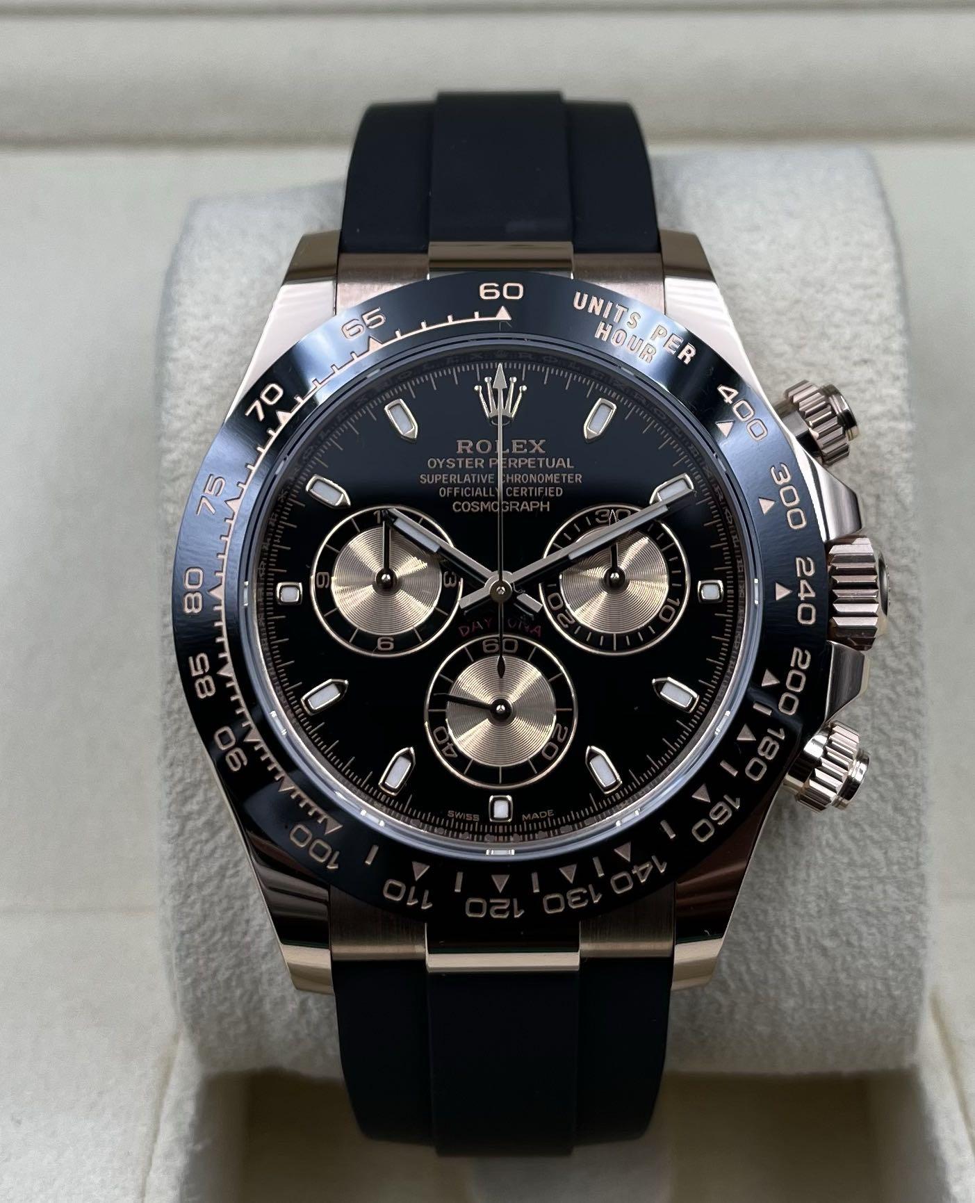 Rolex daytona discount oysterflex black dial