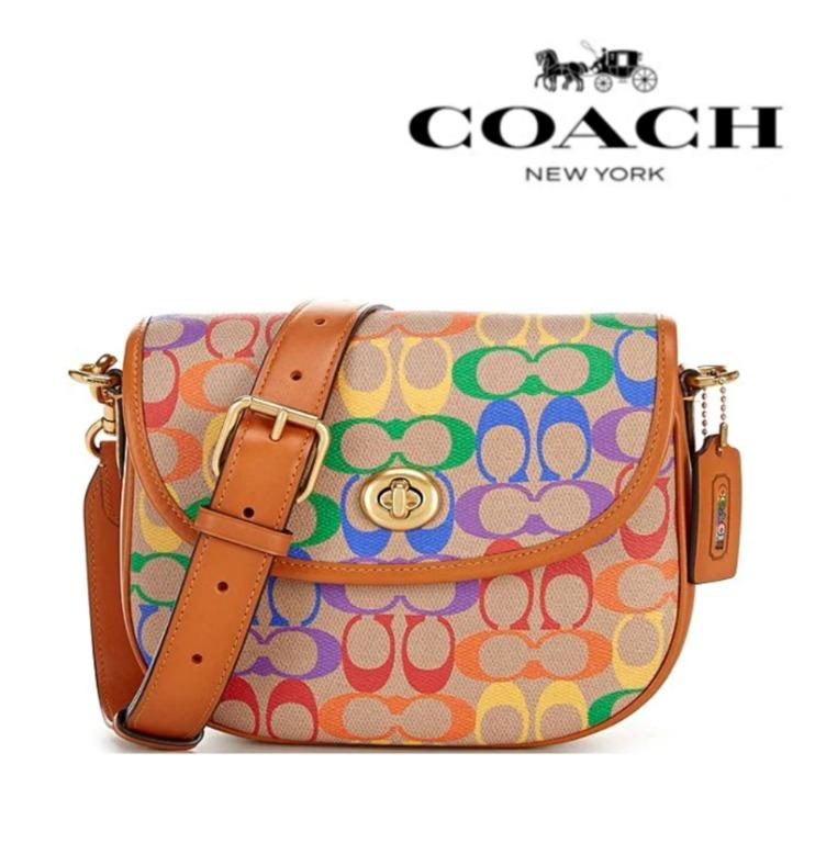 Coach purse rainbow colors shop