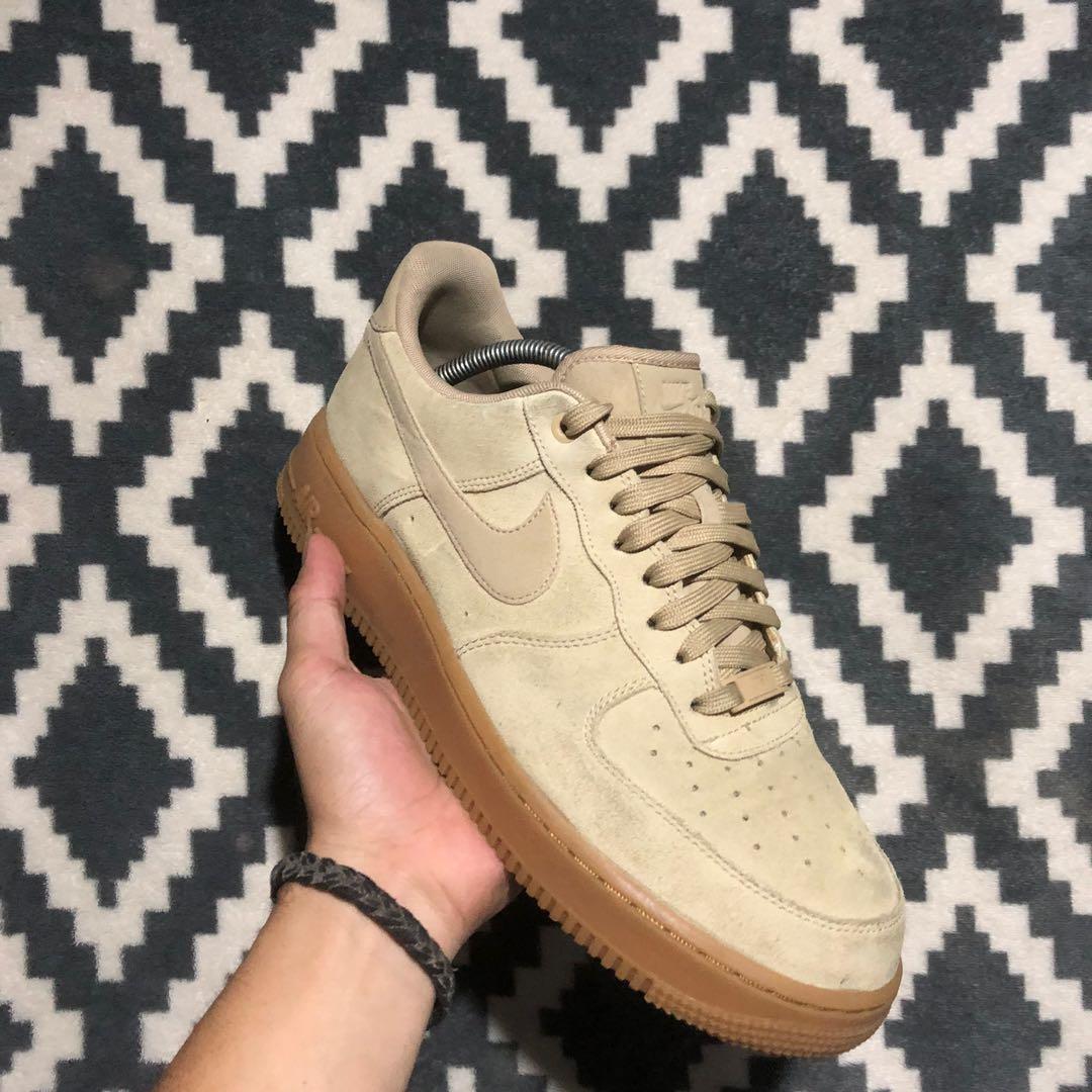 Nike Air Force 1 '07 LV8 Shoes Oracle Aqua Suede - Men's Size 9.5 With Box