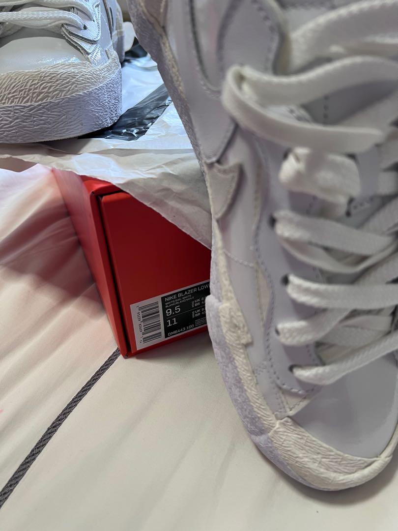 Nike Blazer Low/ SACAI White (Category: Sneakers) located in Singapore. Submitted by danjhl (Listing ID 1168269265, Image 3). Description: Brand New, gotten from Dover Street Market. Comes with e-receipt #blazerlow #sacai #whitesneakers #nikeblazersacai .