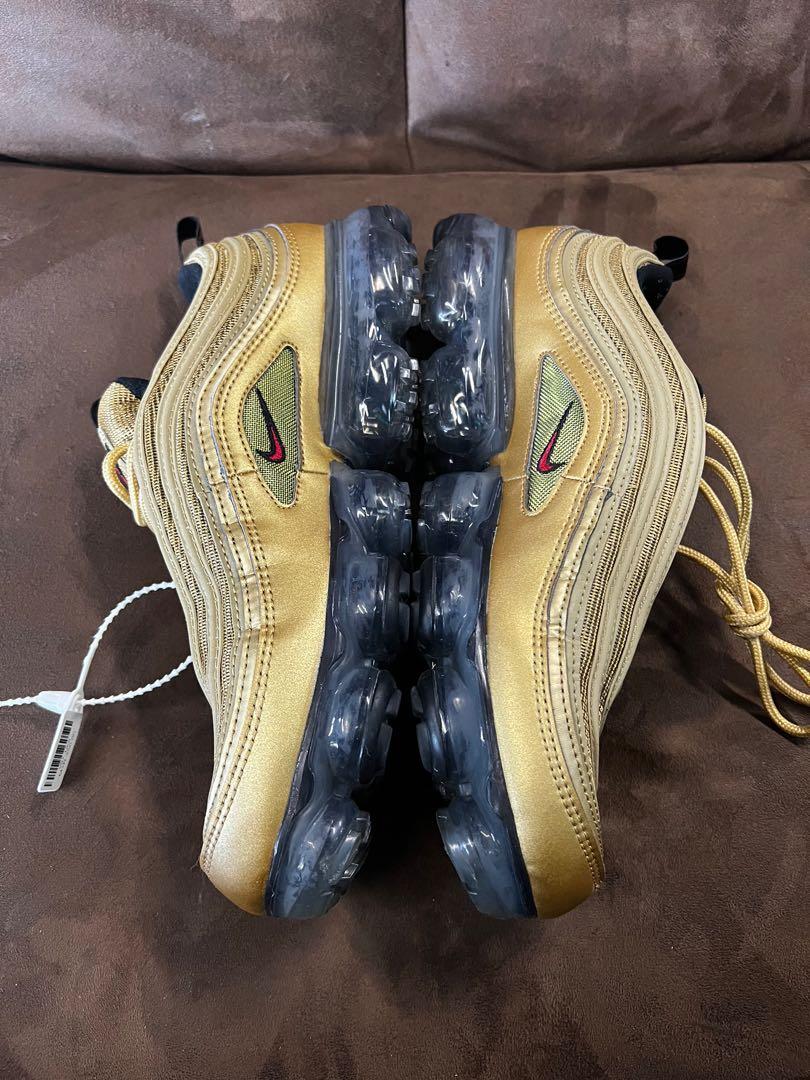 NIKE VAPORMAX 97 GOLD Men s Fashion Footwear Sneakers on Carousell