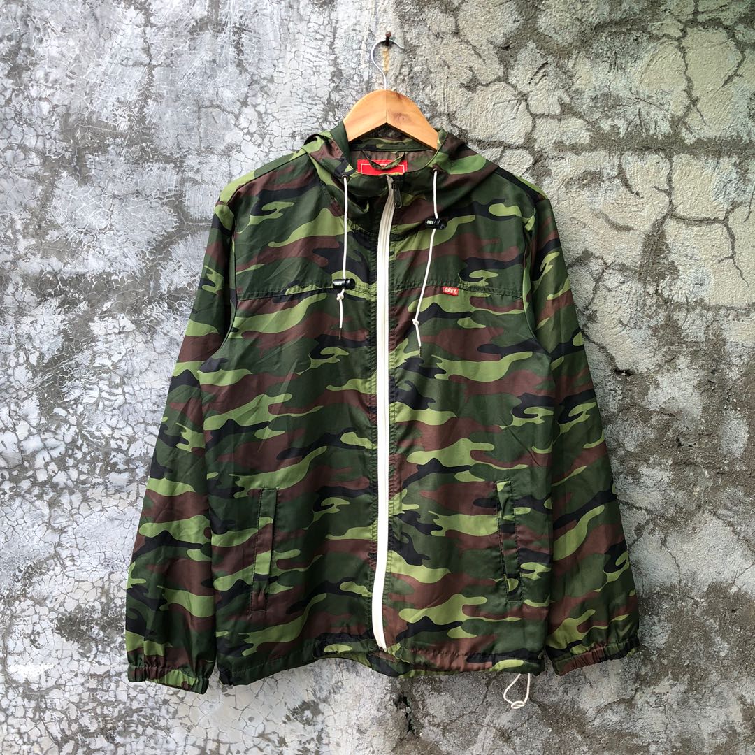 Obey camouflage jacket discount