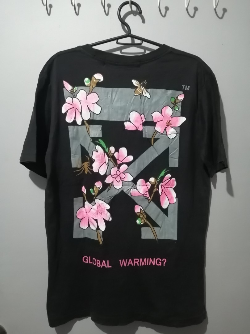 Off White Global Warming Sakura Tee Fashion Only Women s