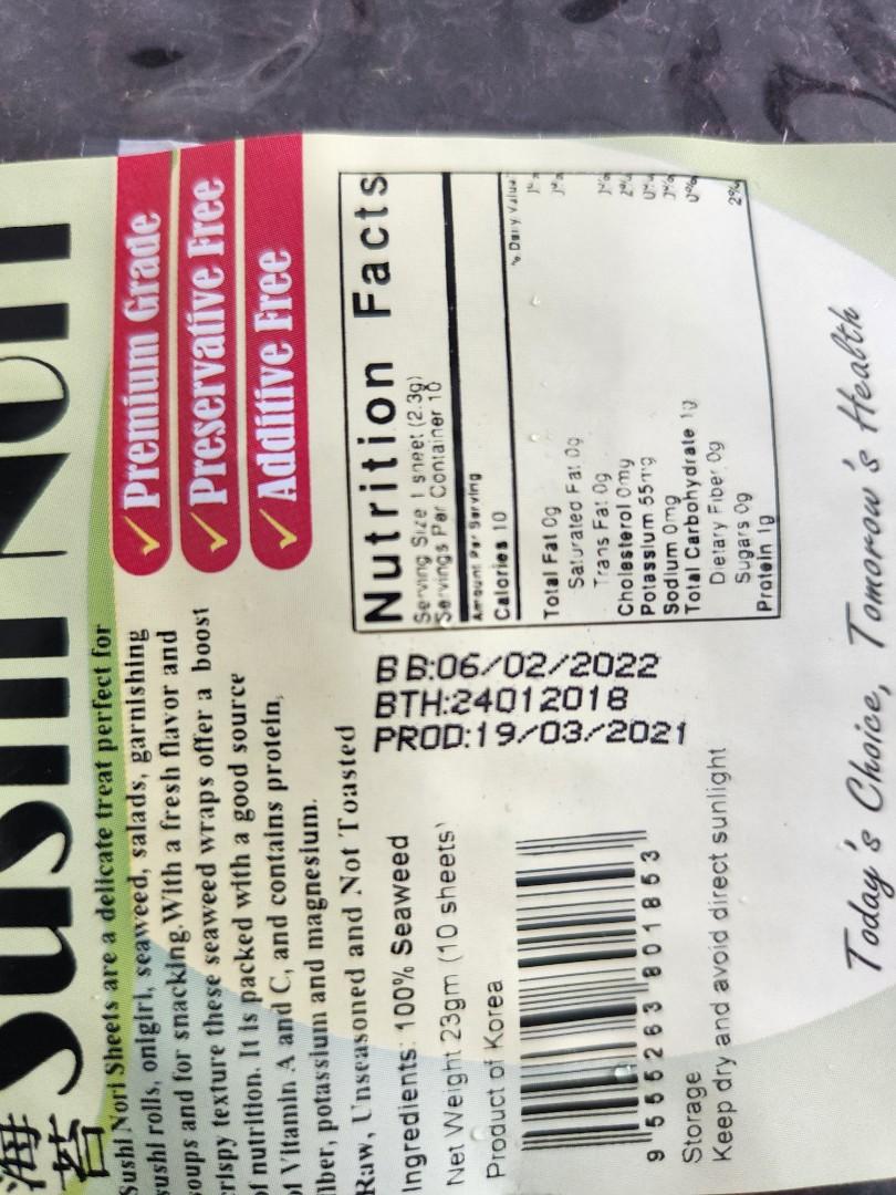 Organic Nori for Tangs and other algae loving fish!, Pet Supplies, Pet