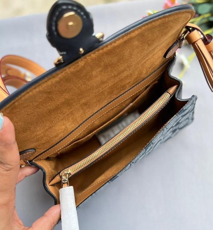 Original Coach Kleo Top Handle In Signature Chambray C8513 Denim