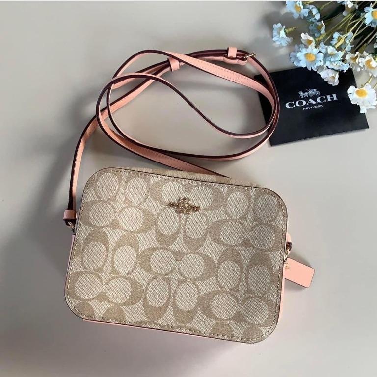 Mini camera bag in signature canvas with prairie rose print shop