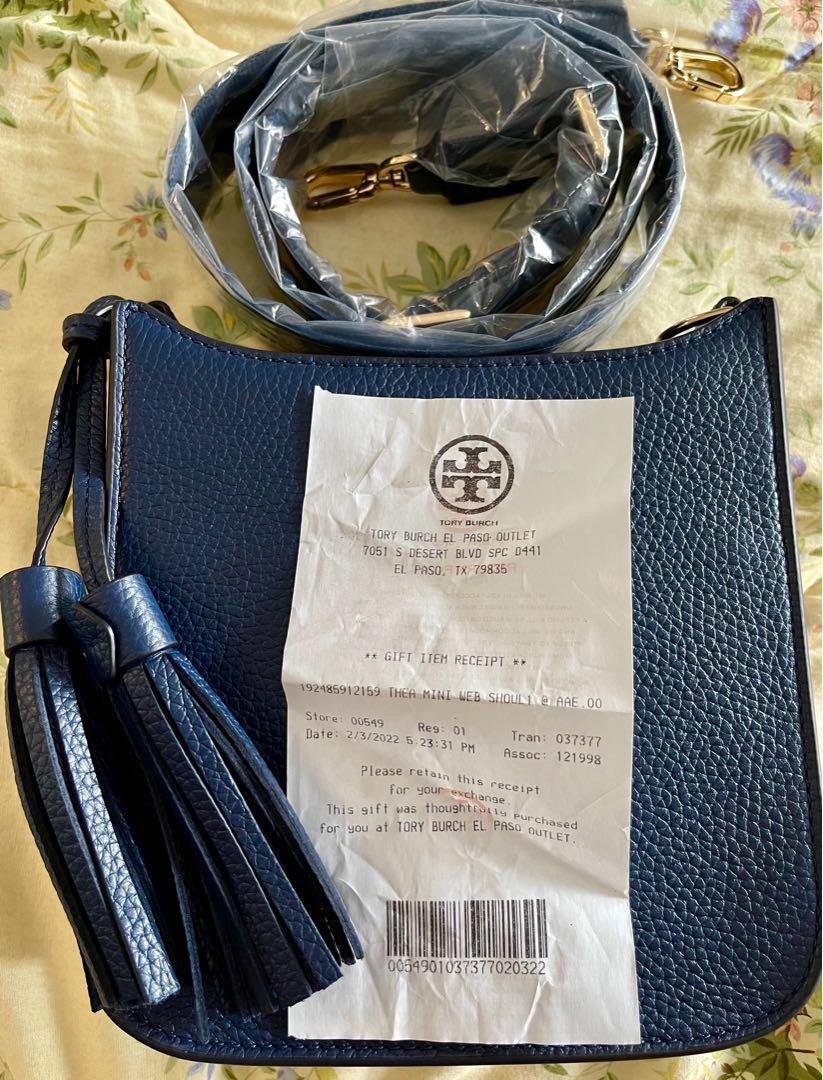 💯Original Tory Burch Thea Mini Web, Luxury, Bags & Wallets on Carousell