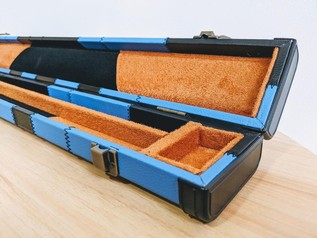 Pool Cue Case - Hard Travel Case (Lightning Blue), Sports Equipment, Sports  & Games, Billiards & Bowling on Carousell