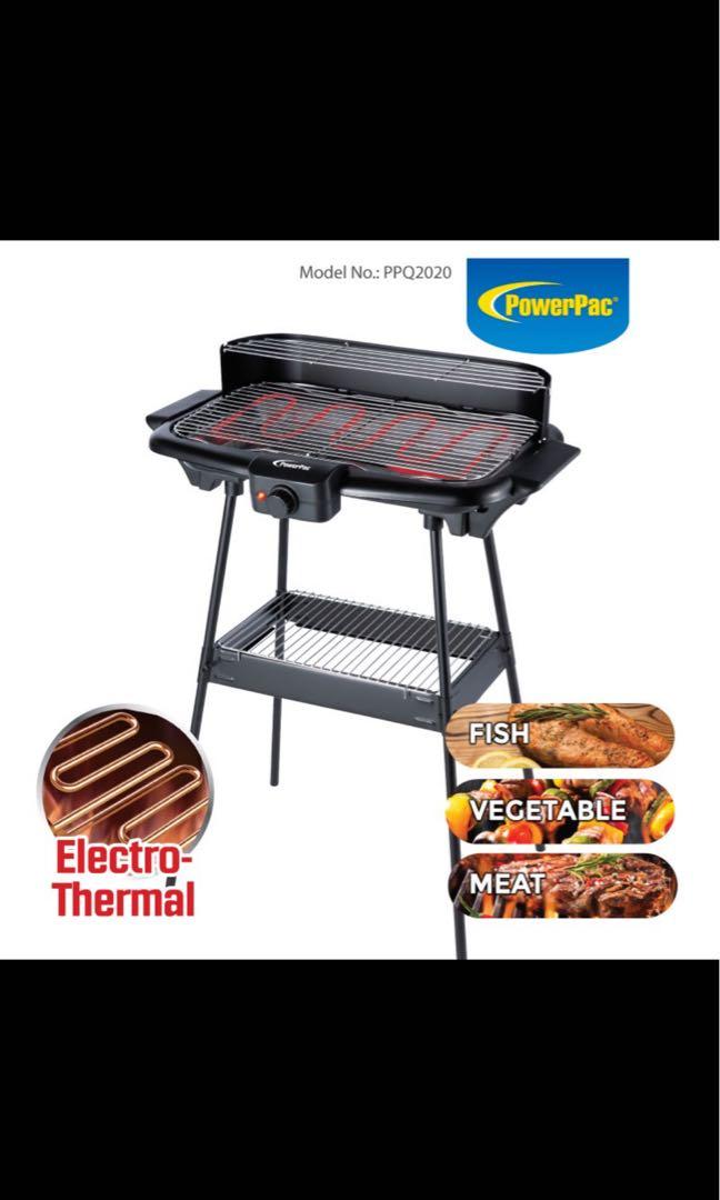 PowerPac Electric BBQ Barbecue Grill. (PPQ2020), TV & Home Appliances