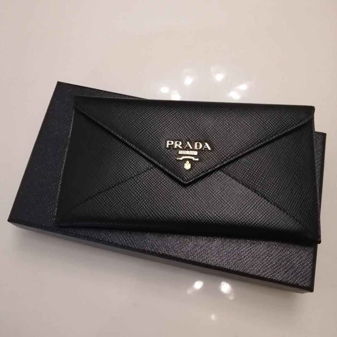 Prada Saffiano Envelope Wallet Women s Fashion Bags Wallets