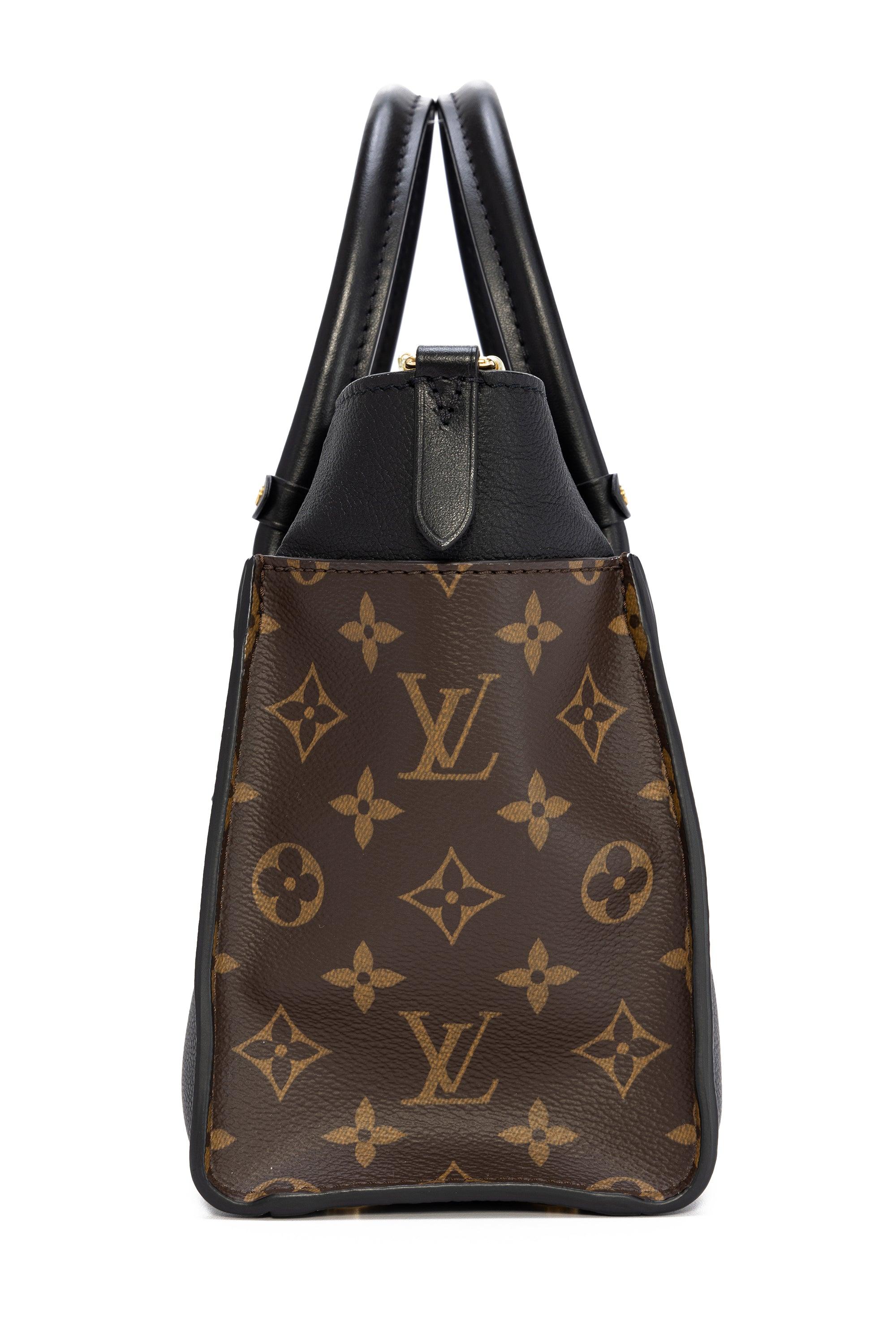 Louis Vuitton - Authenticated on My Side Handbag - Leather Black Plain for Women, Good Condition