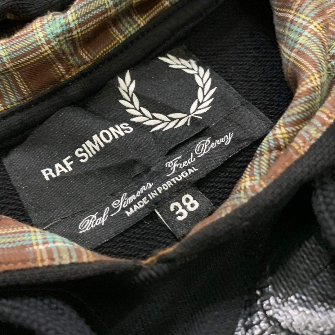 Raf simons fred perry tape hoodie clearance
