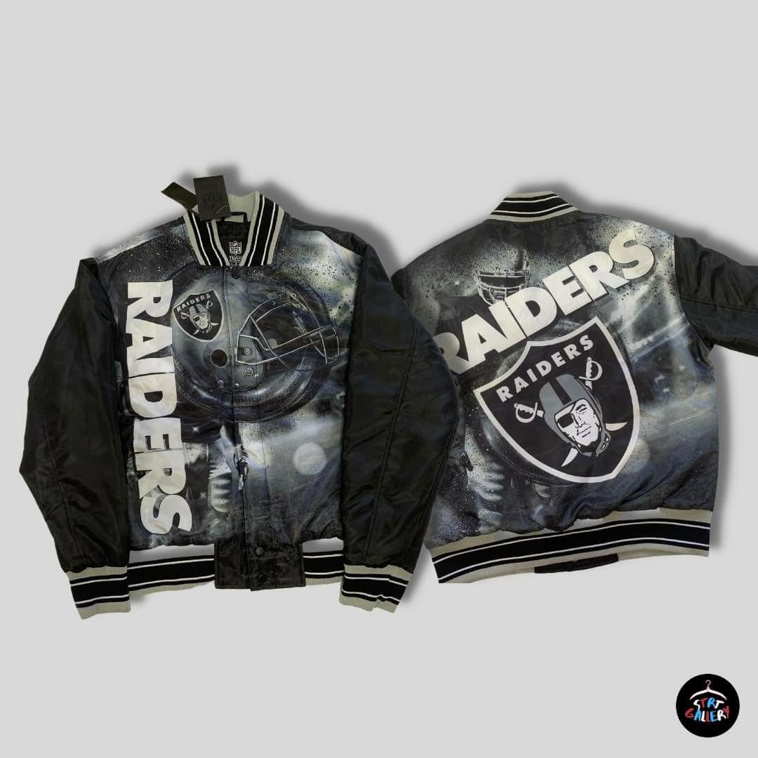 NFL x Starter Raiders Hoodie, Men's Fashion, Coats, Jackets and Outerwear  on Carousell