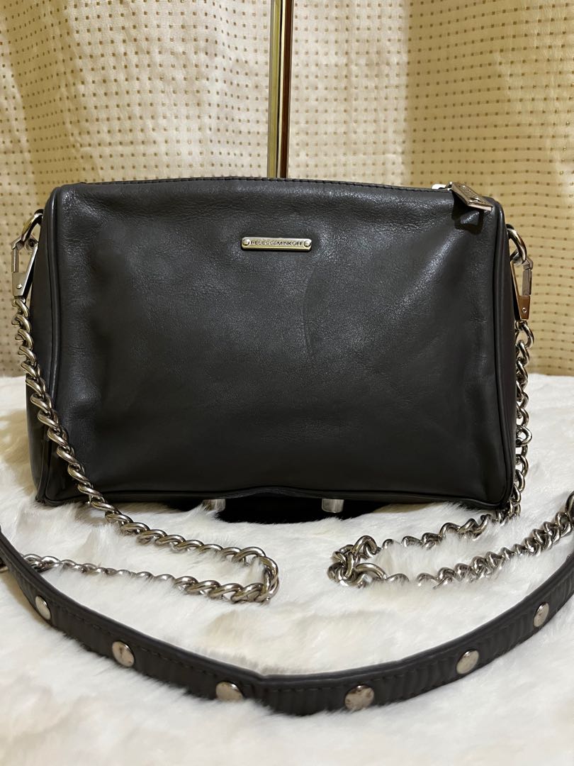 Rebecca Minkoff Crossbody Bag Half Leather Half Chain Sling, Women's