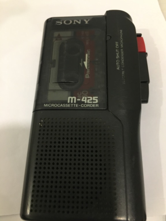 Recorder (Micro Cassette) Sony M425, Audio, Voice Recorders on Carousell