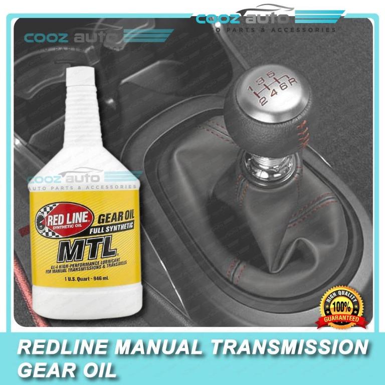 Red Line Synthetic MTL 75W80 GL-4 Manual Transmission Gear Oil Set of 4  Quarts