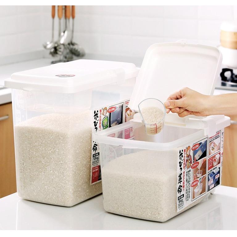 Rice Bucket 5KG / 10KG / Rice Storage Box / kitchen stocker / Made in ...