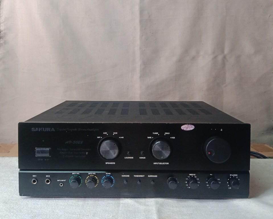 Sakura 5023 amplifier 550 watts x 2, Audio, Soundbars, Speakers
