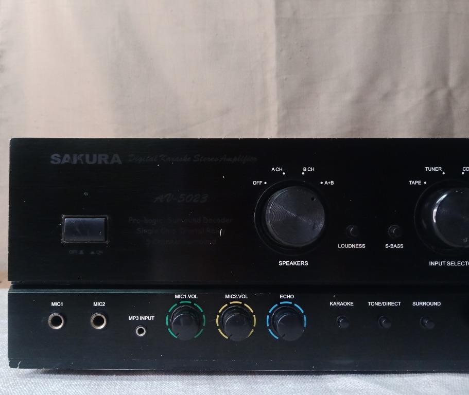 Sakura 5023 amplifier 550 watts x 2, Audio, Soundbars, Speakers