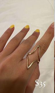 Samantha Wills Rose Gold Geometric Ring Adjustable