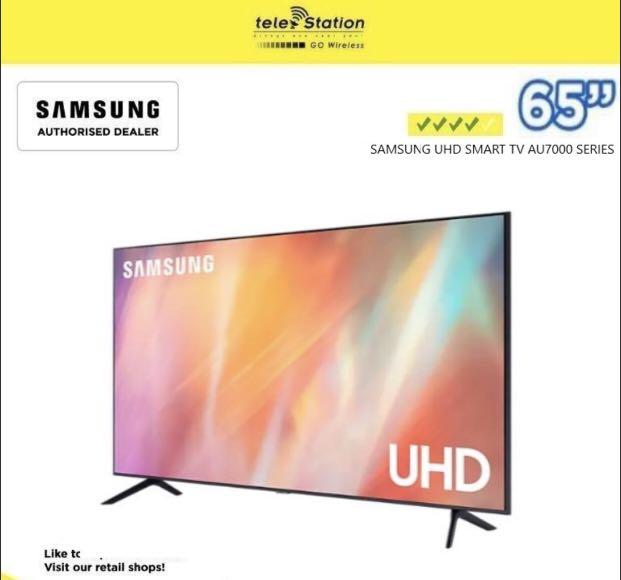 Samsung TV 65 inch AU7000 UHD 4K Smart TV, TV & Home Appliances, TV