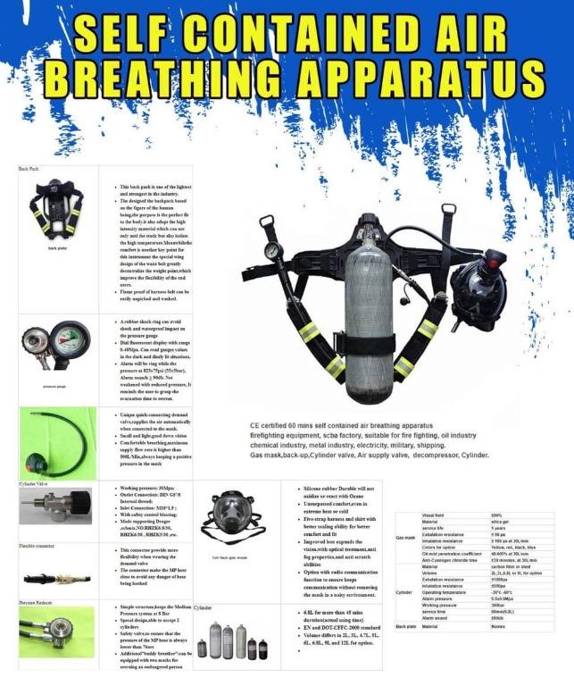 SCBA (SELF-CONTAINED BREATHING APPARATUS), Commercial & Industrial ...