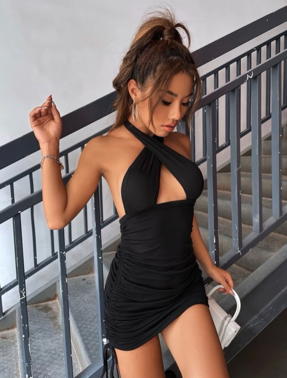 Hot sexy black dress store