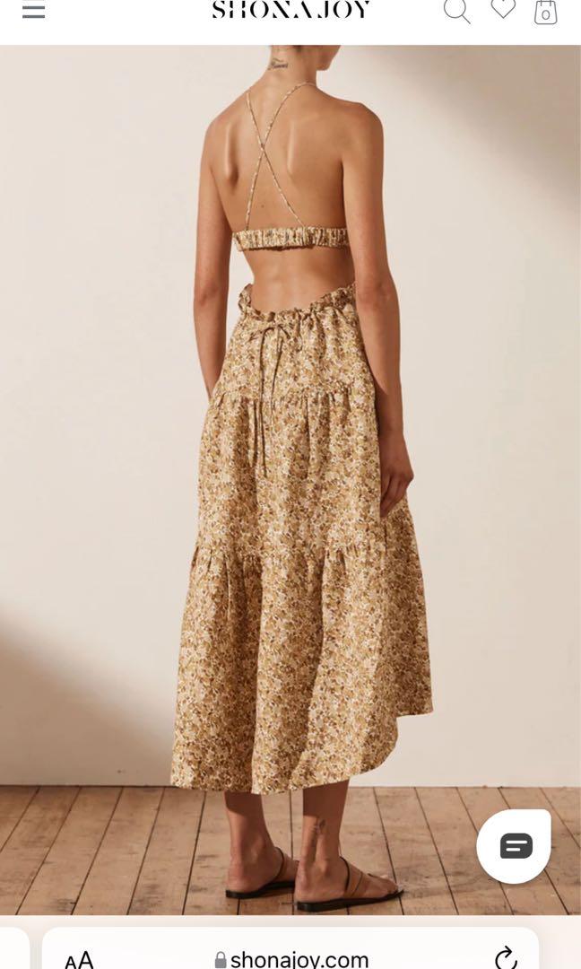 Shona joy atticus linen sale dress