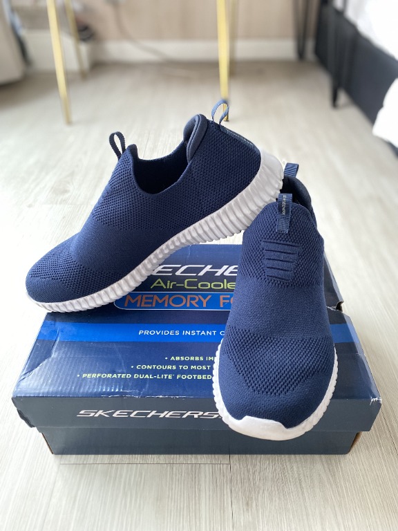 Skechers top men blue