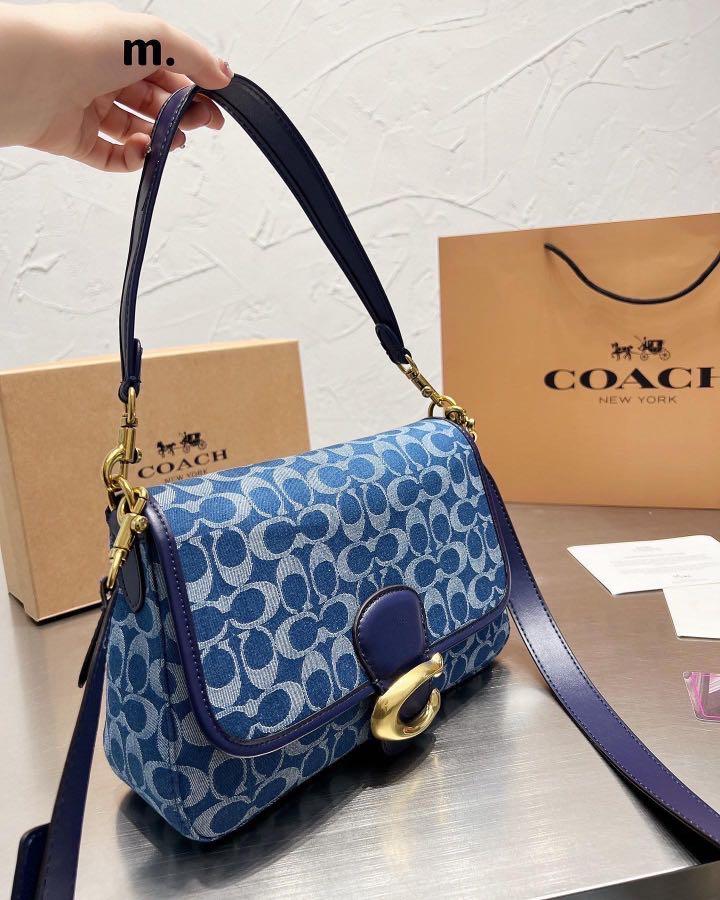 SOFT TABBY SHOULDER BAG IN SIGNATURE DENIM, Luxury, Bags & Wallets on  Carousell