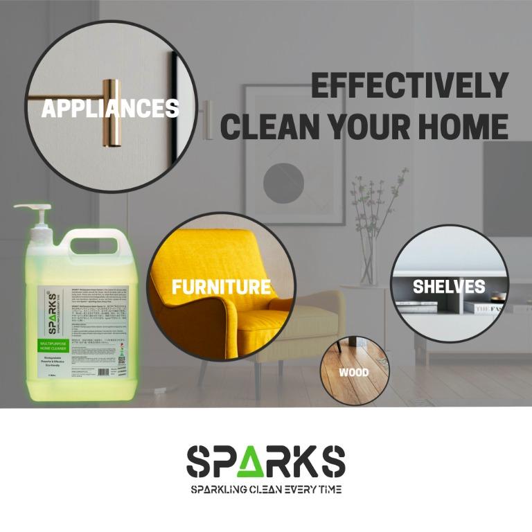 SPARKS Multipurpose Home Cleaner (500ml) and SPARKS Disinfectant Spray
