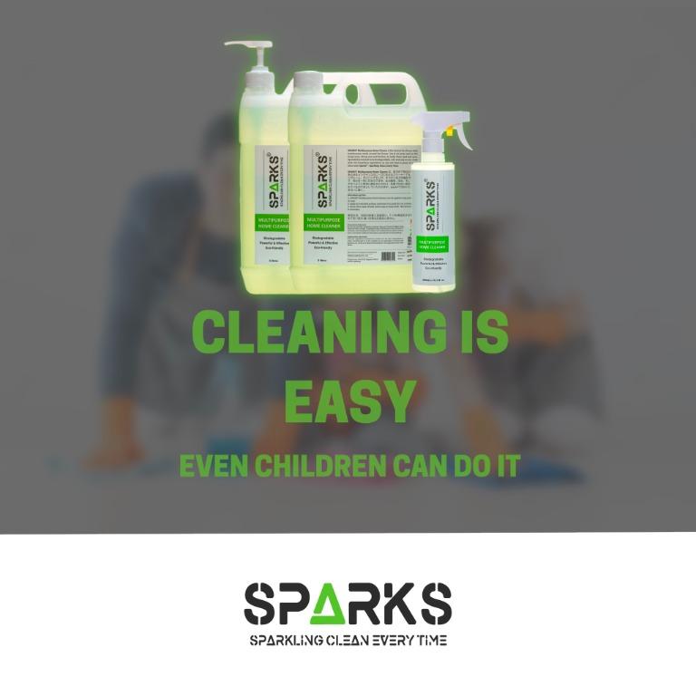 SPARKS Multipurpose Home Cleaner (500ml) and SPARKS Disinfectant Spray