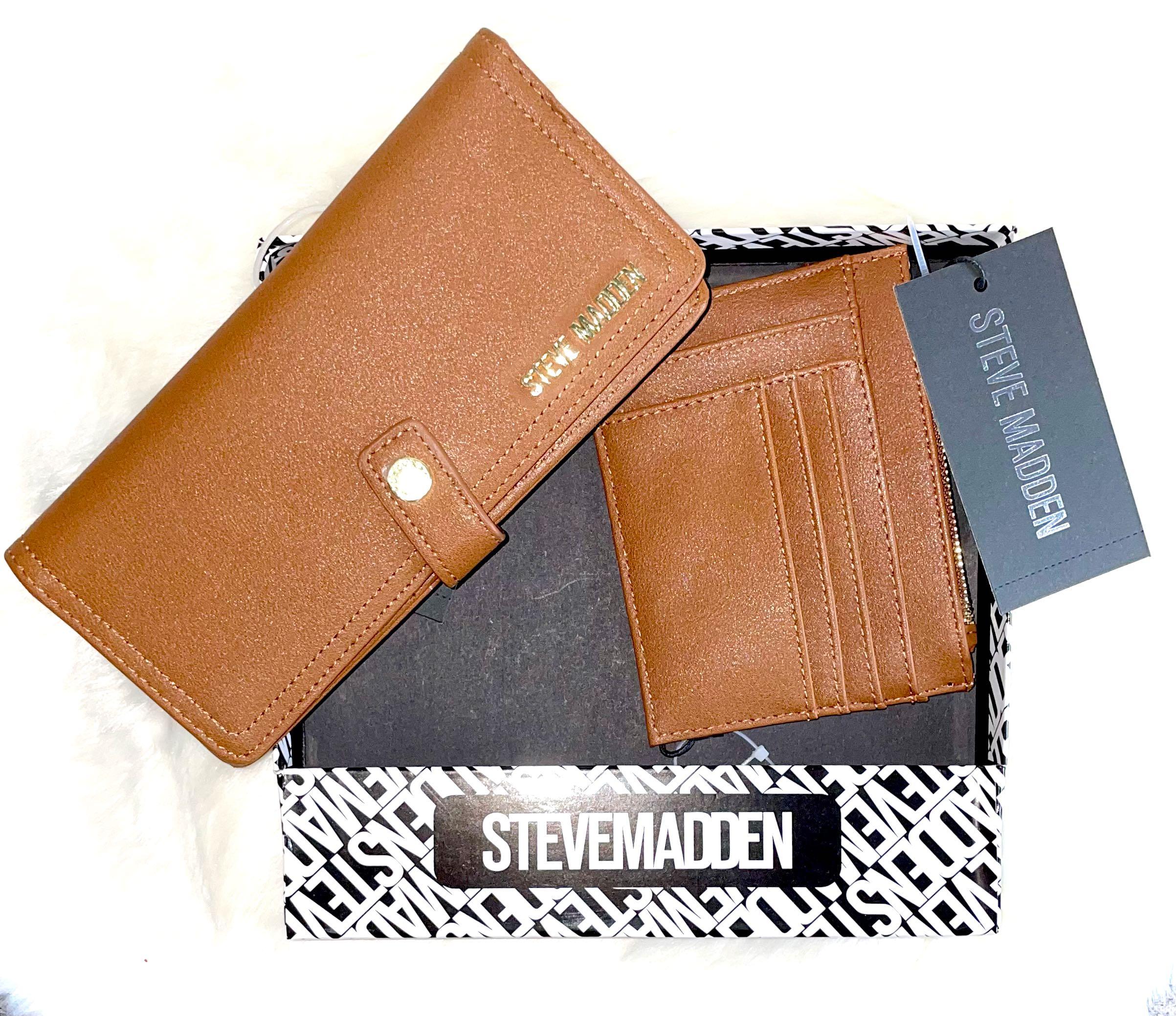 Steve madden cognac on sale wallet