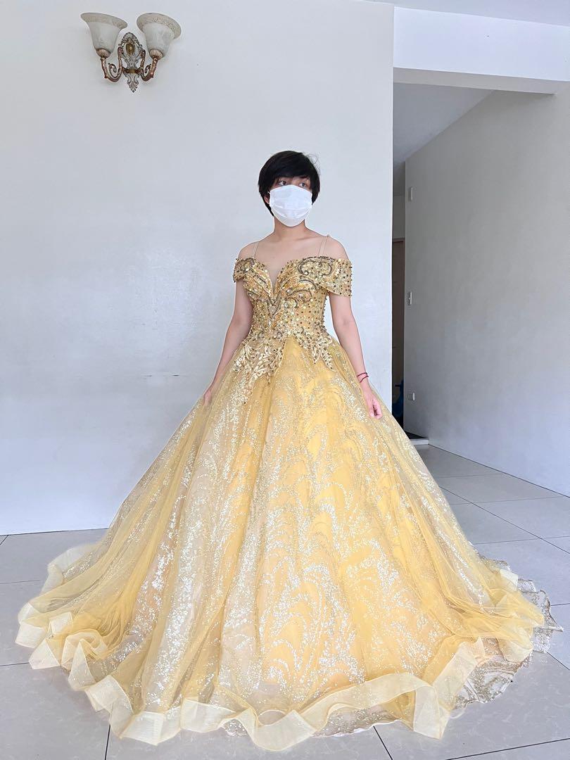 2019 Light Yellow Kids Formal Evening Gowns 3D Flora Communion Lace  Appliques Flower Girls Dresses Weddings First Holy Communion Dress From  Syxl_dress, $105.53 | DHgate.Com