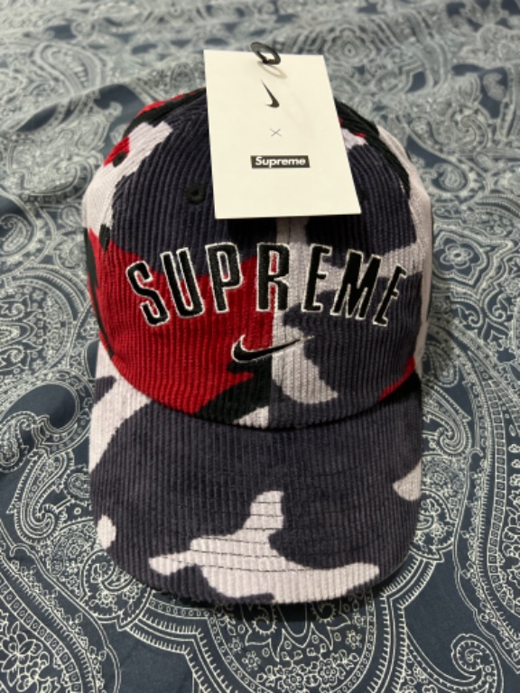 Supreme Nike Arc Corduroy 6-Panel Red Camo