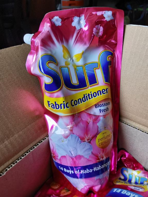 SURF fabric conditioner blossom fresh 1.5L (Category: Detergents) located in Quezon City. Submitted by limhomeessentials (Listing ID 1168303382, Image 1). Description: - mall price: 275 - selling price: 200 - 100% legit from Unilever.