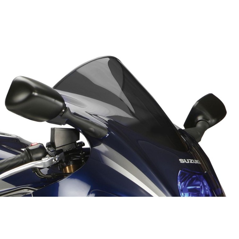 thumbnail interactive-video image 1 of Powerbronze Dark Tint Double Bubble Windshield For Suzuki GSX1300R Hayabusa 2021-2024 1 of 3
