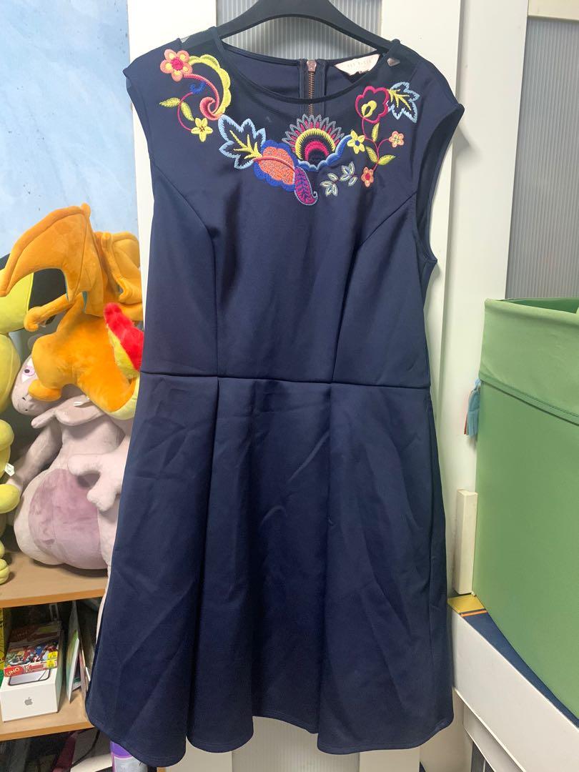 Ted Baker Embroidered Floral Dress