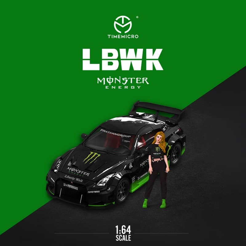 Time Mirco TM 1:64合金模型！R35 GTR LB改装版，3.0版本Silhouette 35GT-RR。，Monster魔爪 ...