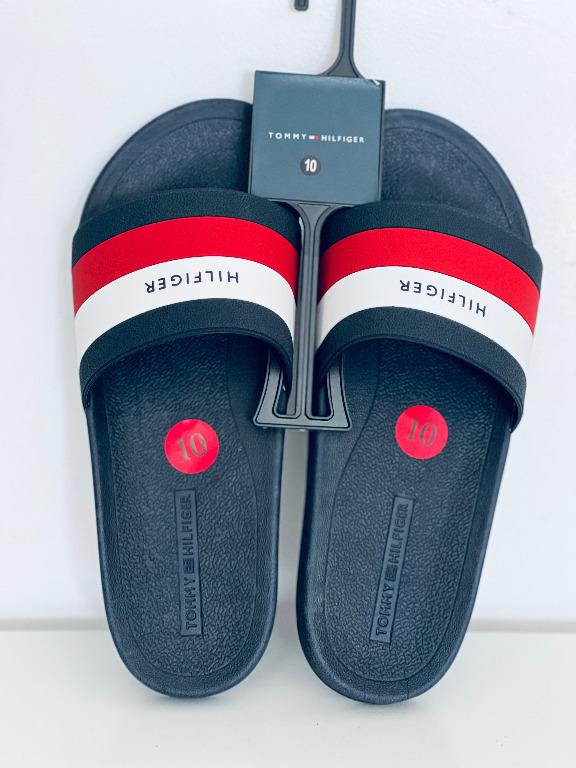 Tommy hilfiger earthy slides deals