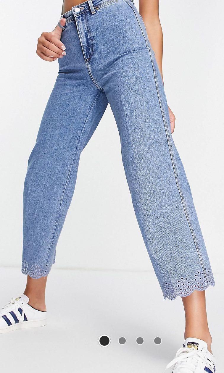 Tommy Hilfiger High Waisted Wide Leg jeans Women s Fashion