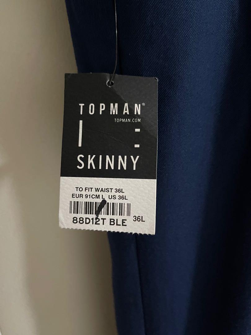 Topman Skinny Slacks, Men's Fashion, Bottoms, Trousers on Carousell