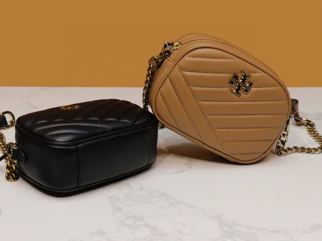 Tory Burch Kira chevron small crossbody camera bag Women s