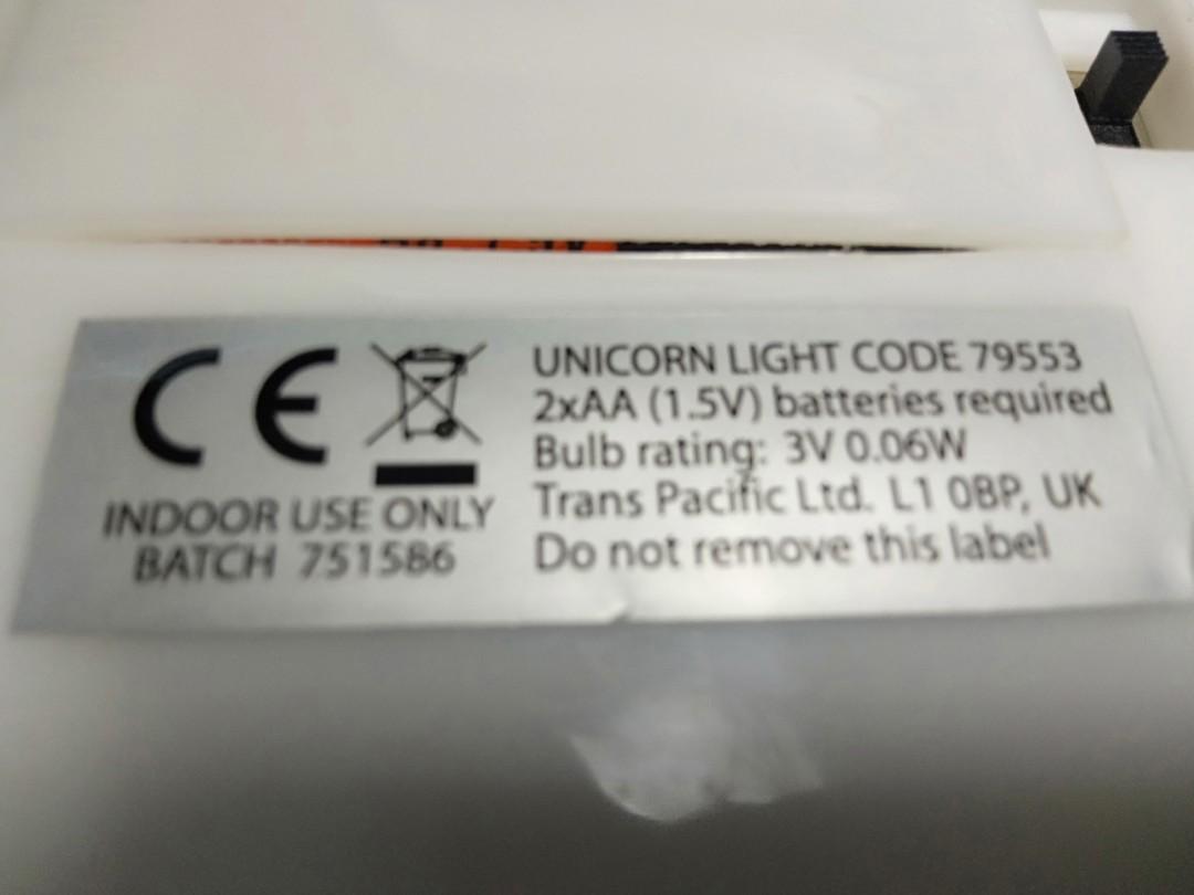 Unicorn Led Light Lamp From UK (Category: Lighting) located in Pasig City. Submitted by Unikko75 (Listing ID 1168357477, Image 3). Description: Unicorn Led Light Lamp From UK Brand New but with minor scratches due to storage . Can be use in Table , desk or hang it in the wall Battery Operated : 2 Pcs. Double A Batteries Batteries are not included. Size :. 10.25 Inches X 8 Inches Price : 450..