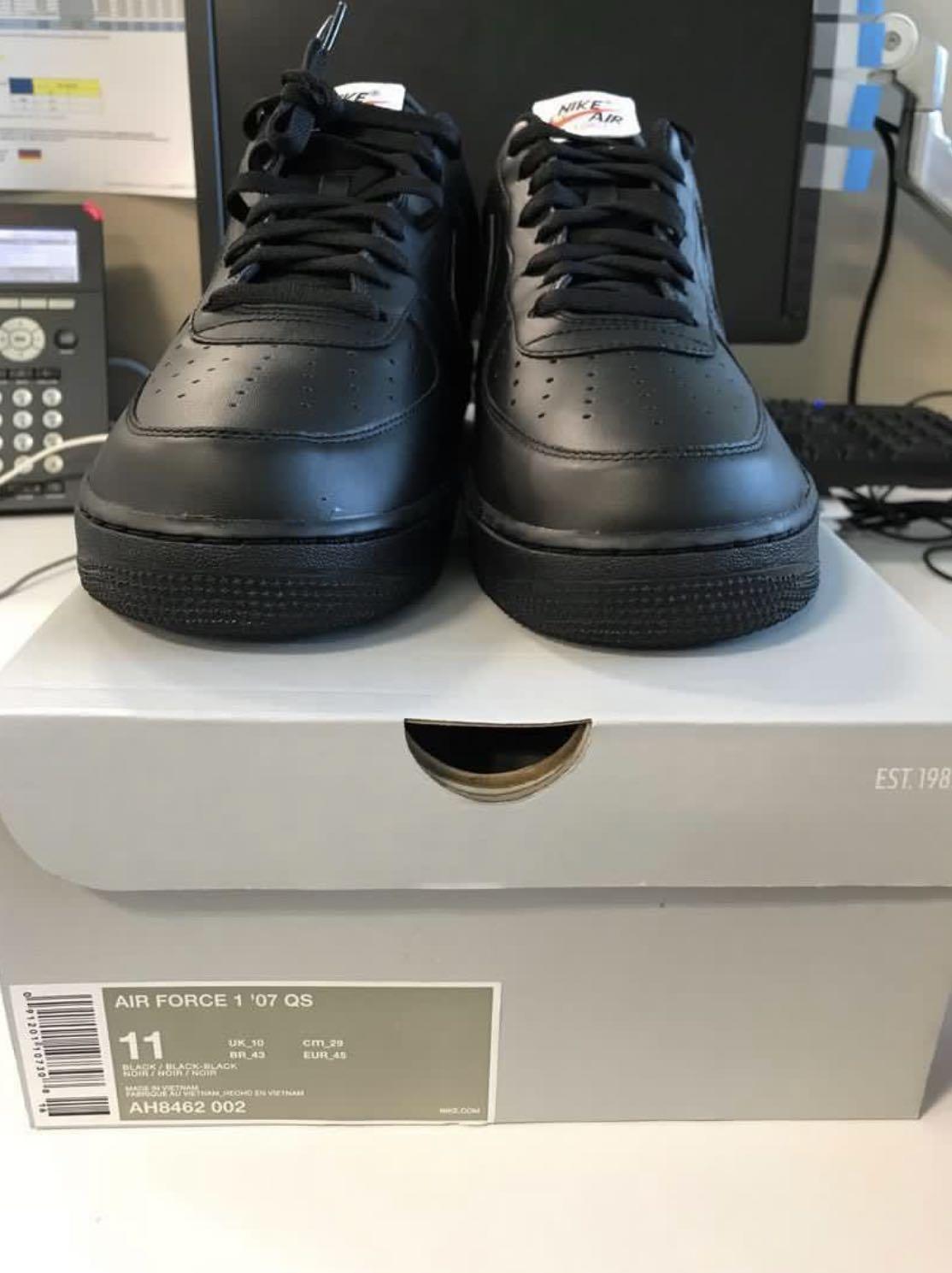 Air force 1 black 2018 online