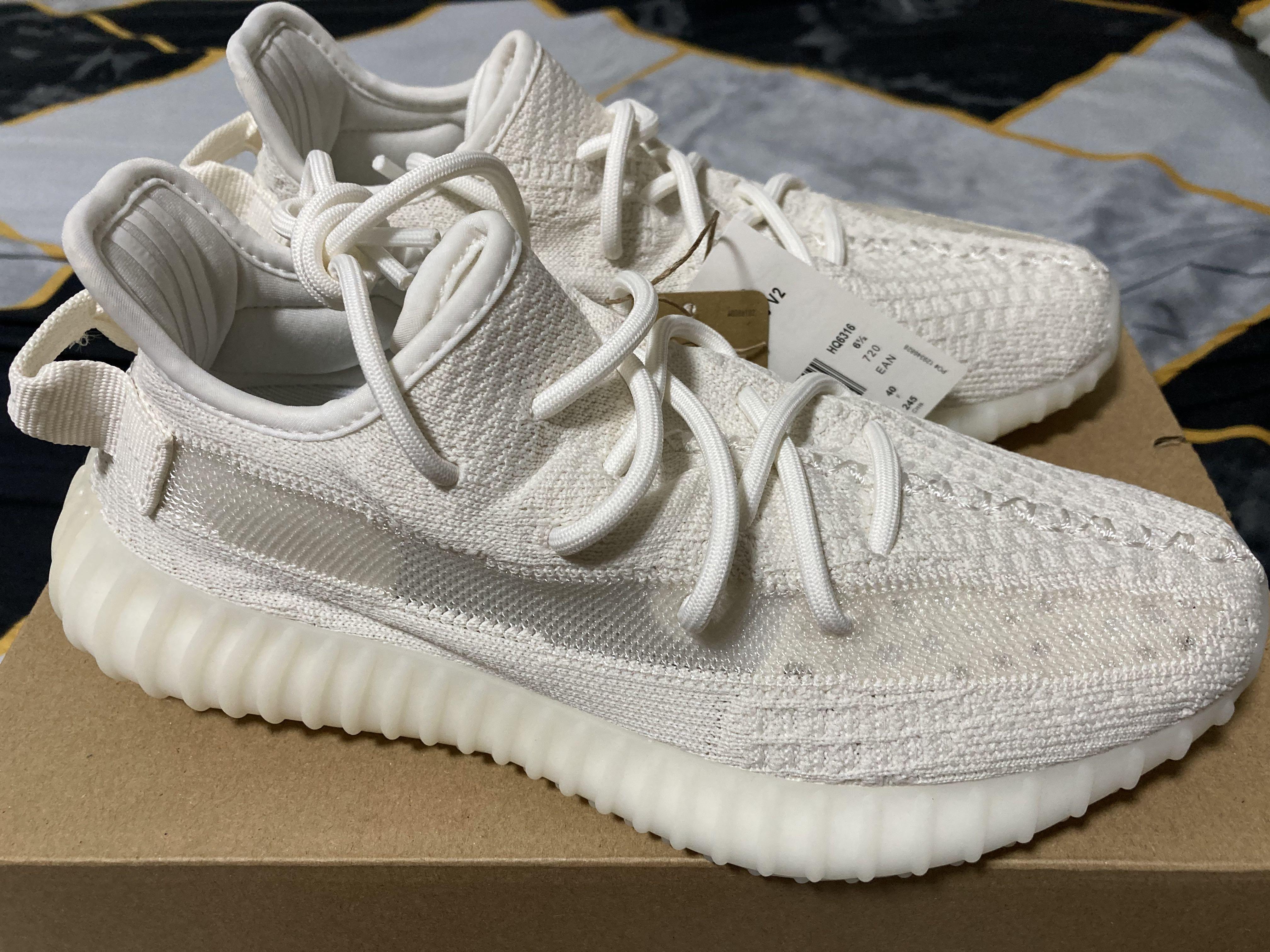 US7 Yeezy 350 V2 Bone Luxury Sneakers Footwear on Carousell