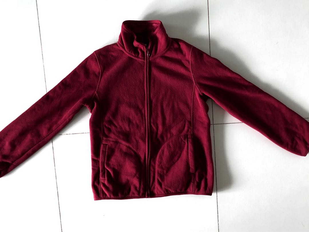 red fleece jacket womens