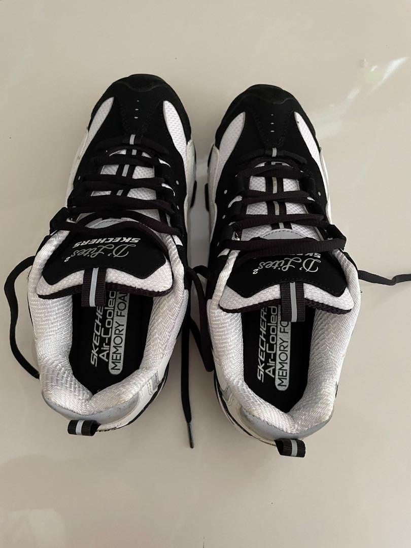 wts exo skechers d lite 2 black